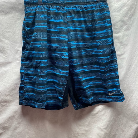 NIKE Dri-Fit Men’s Running Shorts w/ Liner sz M Blue 8” - Picture 2 of 4